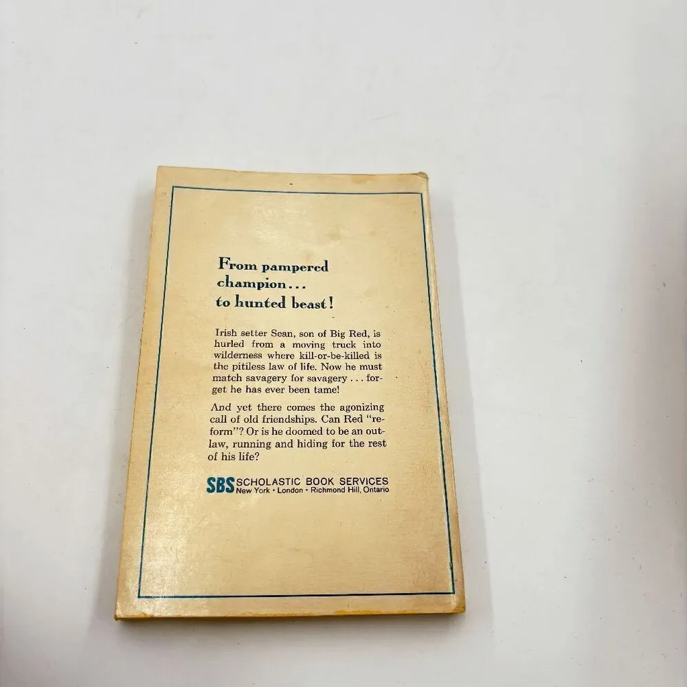 Outlaw Red by Jim Kjelgaard A great‎ dog story 10th printing Scholastic 1969